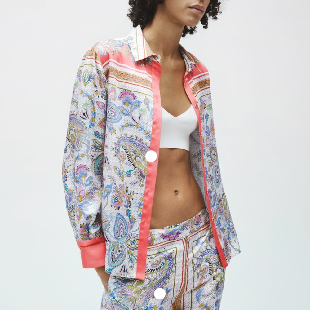 Brand new zara printed top ref 2286/263